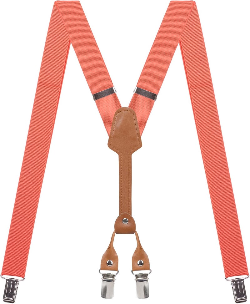 Action Ward Store Women's Suspenders - 1" Width - Y Back 4 Clip Skinny Ladies Suspenders - Image 1